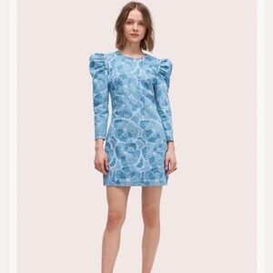 Kate Spade Denim Dress Abstract Peony size 6